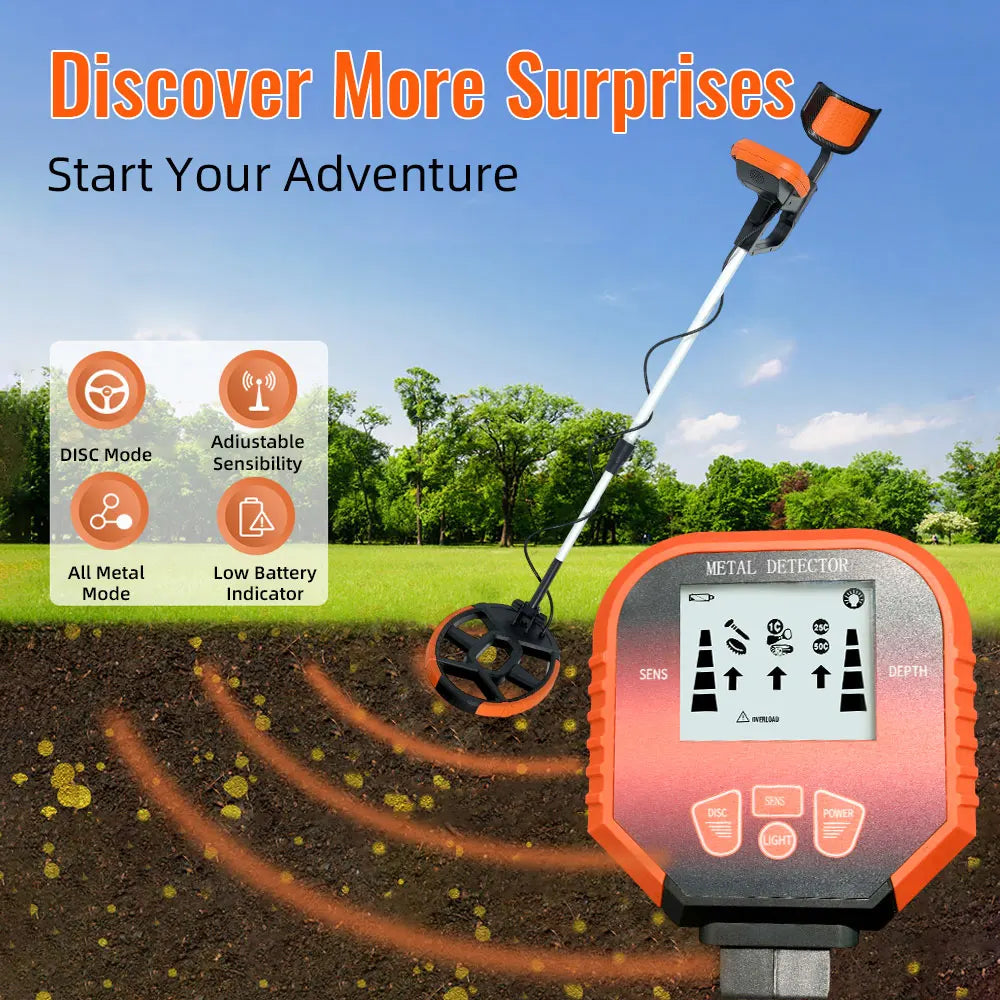 MD-4050 Professional Metal Detector Underground Gold Detector High Accuracy Metal Finder Waterproof Search Coil Seeker Treasure
