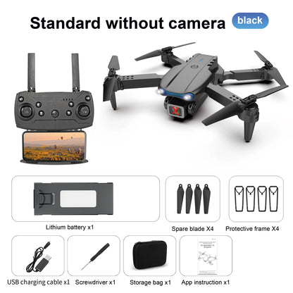 2024 New Drone With 4K Professional Camera High-Definition Dual Camera Lens Long Battery Life LED Night Flight Lights Toy Gift