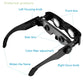 High Definition Fishing Binoculars Telescope, Wearable Hands-Free Glasses, Adjustable Focus Lens