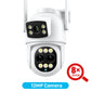 6K 12MP Security Camera 8X Zoom Three Lens Dual Screen Outdoor WiFi Home Protection IP Cam PTZ CCTV Video Surveillance Icsee