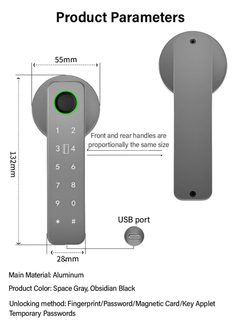 Smart Life App Wifi Remote Control Smart Fingerprint Password Rfid Ic Card Lock Dead Bolt For Indoor Home Wooden Metal Door