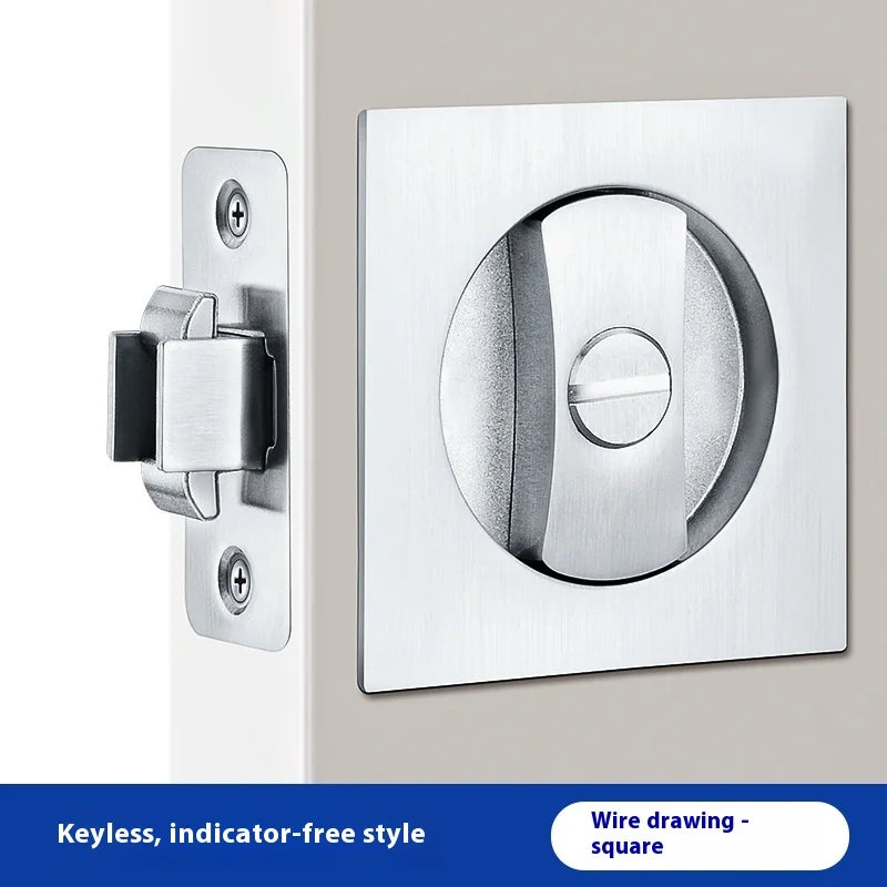 Slider door lock; square sliding door lock for home bedroom and bathroom with double hooks