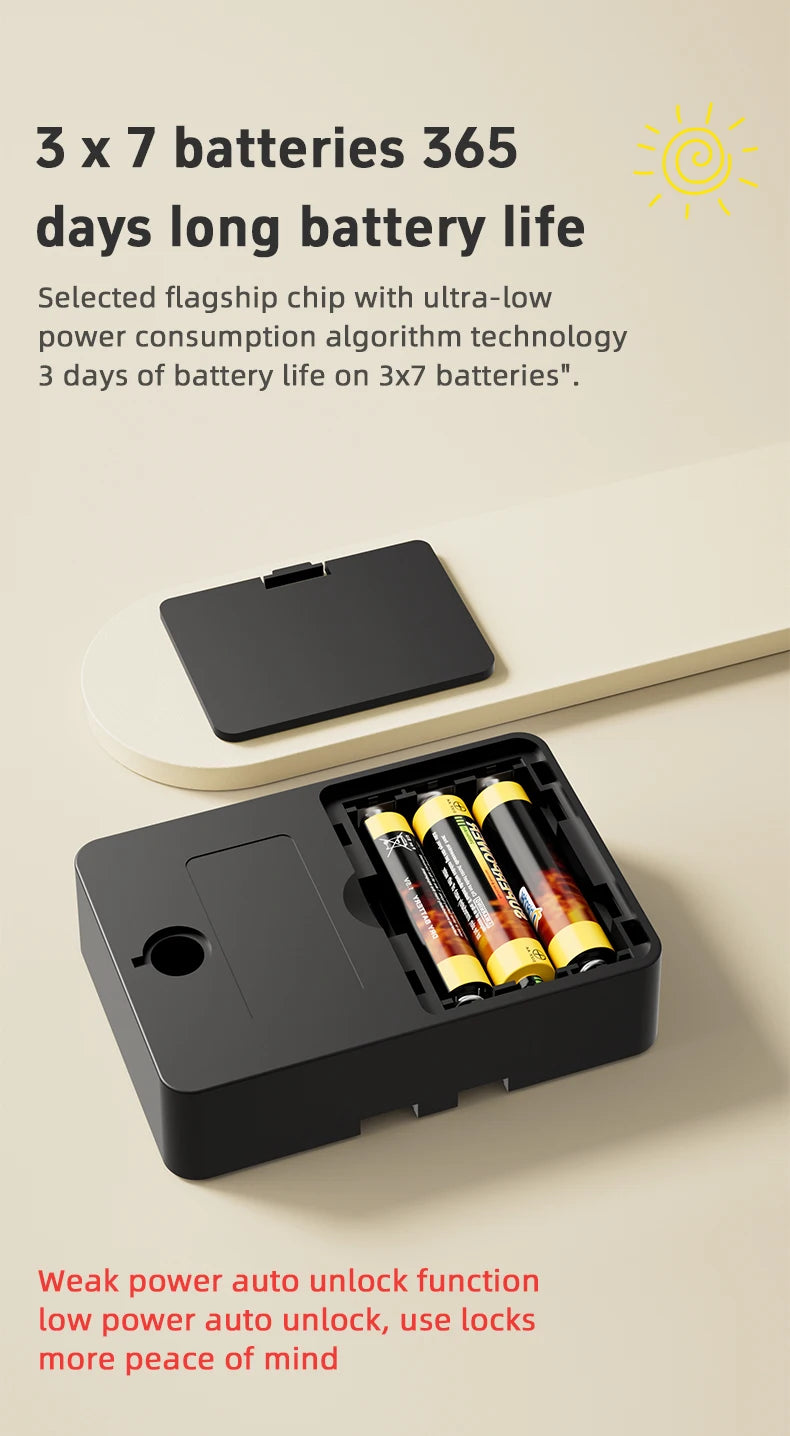 Smart Wood Door Lock Invisible Electronic Lock RFID Card NFC Unlock Keyless Mailbox Cabinet Locker Furniture Drawer Smart Locks