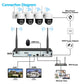 4K 8MP WiFi Security Camera System Kit Wireless CCTV System 10CH NVR Outdoor PTZ Two-Way Audio Video Surveillance Cameras P2P