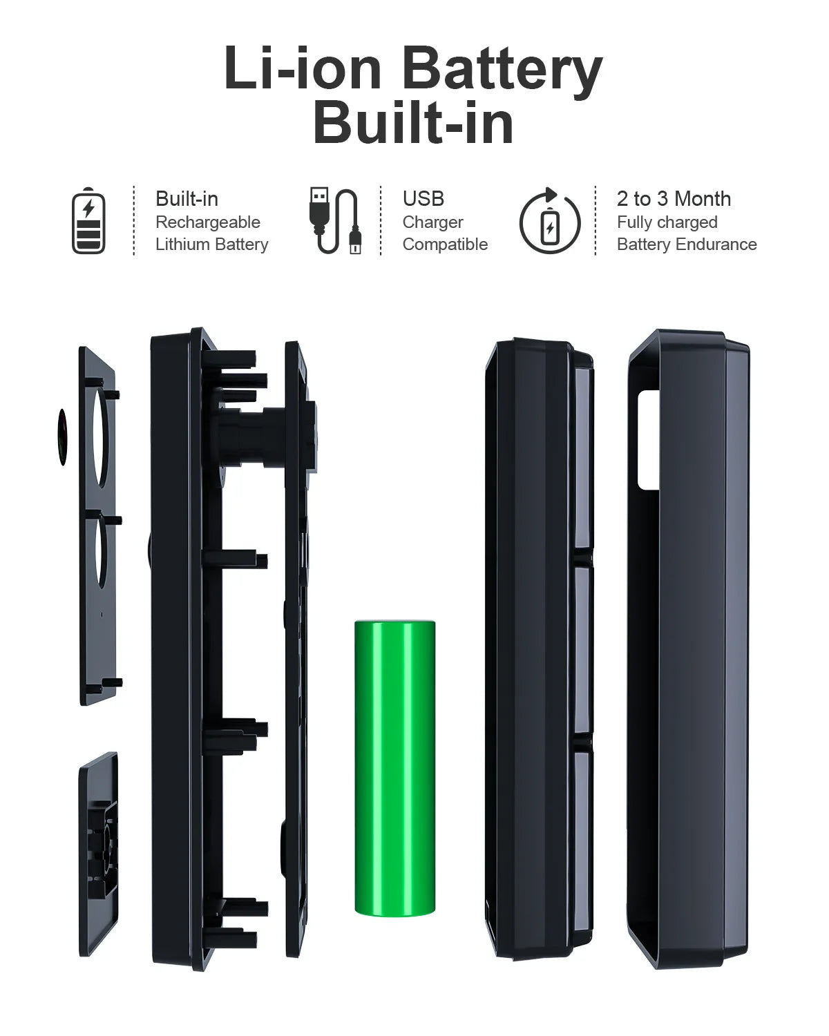 2MP 1080P Wireless WIFI Doorbell With Indoor  Chime 145Degree Wide Angle Video Door Phone Visual Door Peephole Viewer