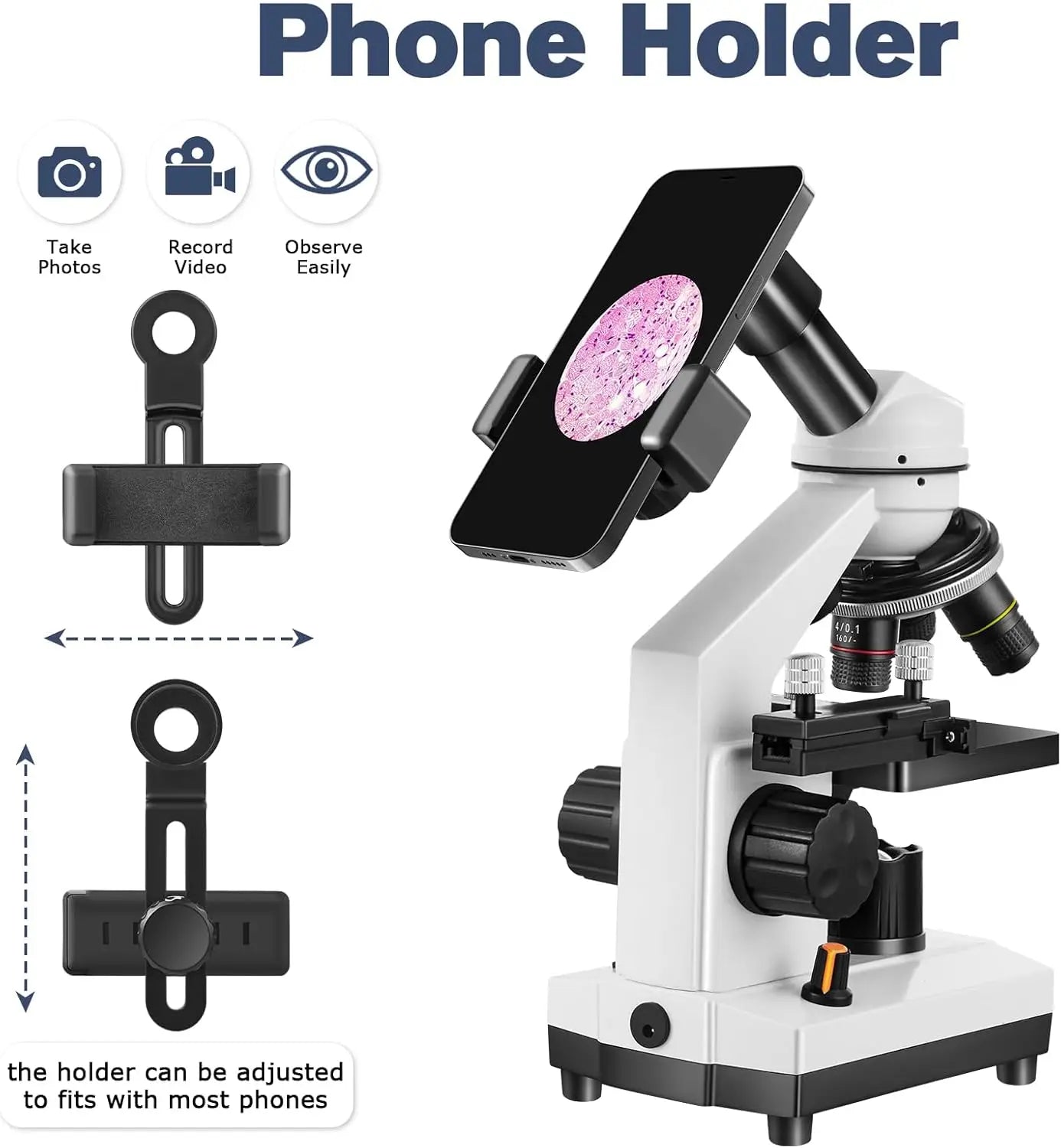 Microscope for Kids，40X-2000X Compound Microscope with for Home School Laboratories for Children Students