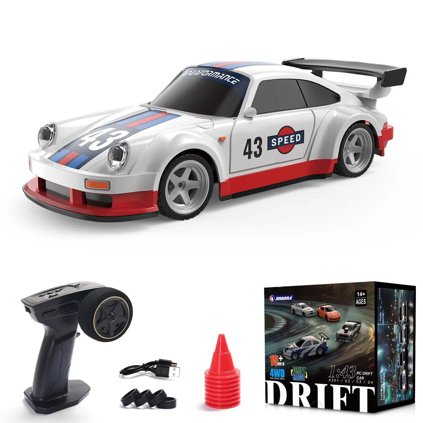 RC Car 1/43 RTR 4WD Four-wheel Drive Radio Control High Speed Model 2.4G Racing Drifting Cars Toy Model Birthday Gifts