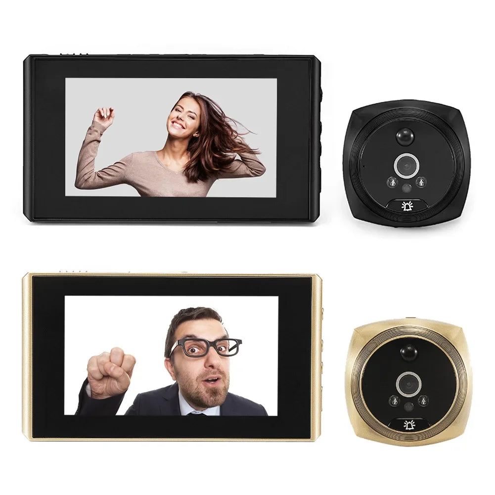 Door Viewer Video Peephole Camera Motion Detection 4.3" Monitor Digital Ring Doorbell Video-eye Security Voice Record