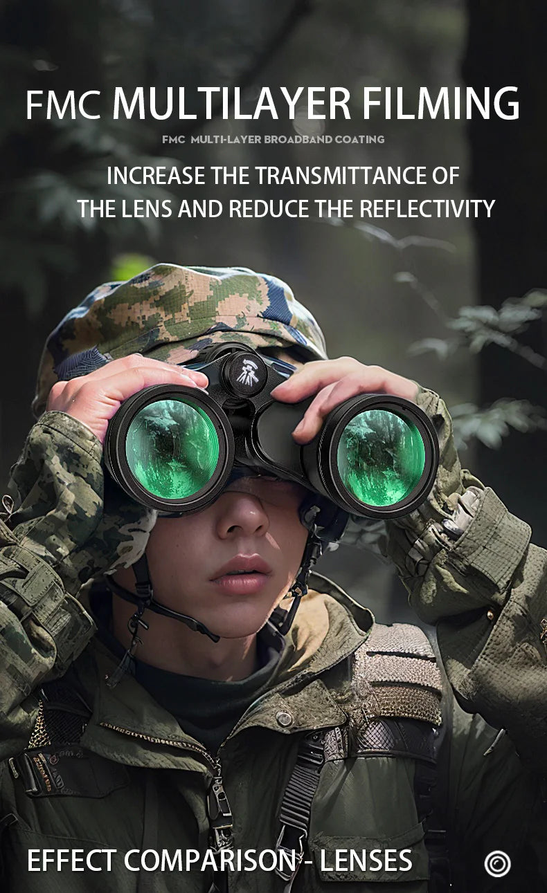 Binoculars 20x50 Multipurpose Telescope Long Rang Outdoors Portable IPX4 Waterproof Sports Recreation Camping Hiking Telescope