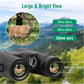 12x42 High Power Binoculars with Phone Adapter Waterproof Low Light Vision Binoculars for Bird Watching, Hunting, Travel