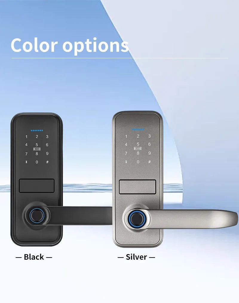 Tuya TTlock Smart Door Lock Fingerprint Door Lock Password Fingerprint IC Card Key APP Remote Unlock Eletronico Digital 도어락