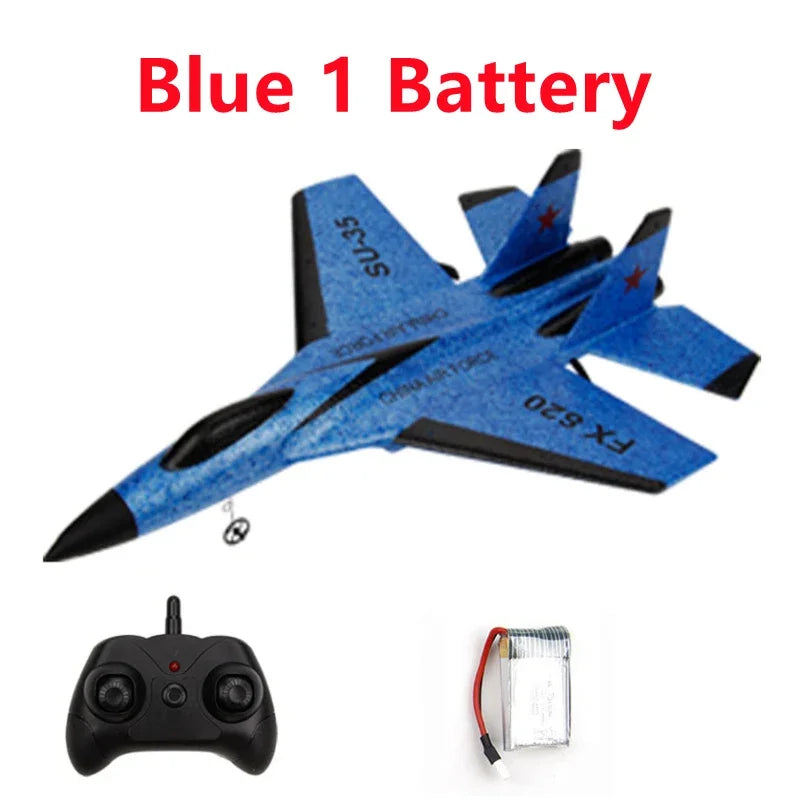 RC Remote SU-35 FX-620 Radio Control Airplane 2.4G Remote Control Fighter Plane Glider Airplane EPP Foam Model Toys Kids Gift
