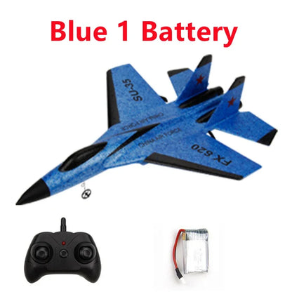 RC Remote SU-35 FX-620 Radio Control Airplane 2.4G Remote Control Fighter Plane Glider Airplane EPP Foam Model Toys Kids Gift