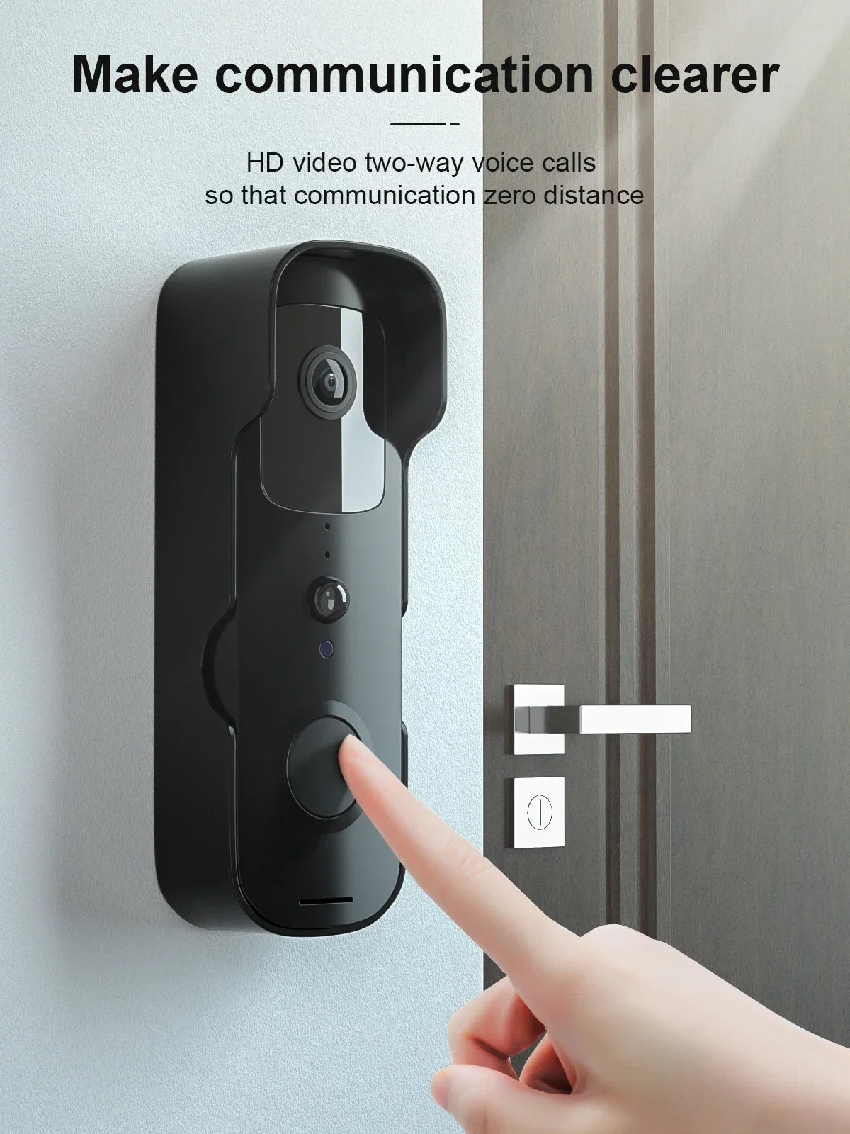 Smart Video Doorbell Waterproof Night Vision Door Viewer 1080P FHD Camera Digital Visual Intercom WIFI 2.4G Tuya Door Bell