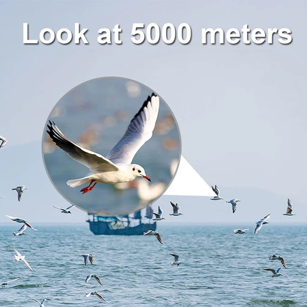 Binoculars 80X80 Long Range 15000m HD High Power Telescope Optical Glass Lens Low Light Waterproof For Hunting Camping Sports