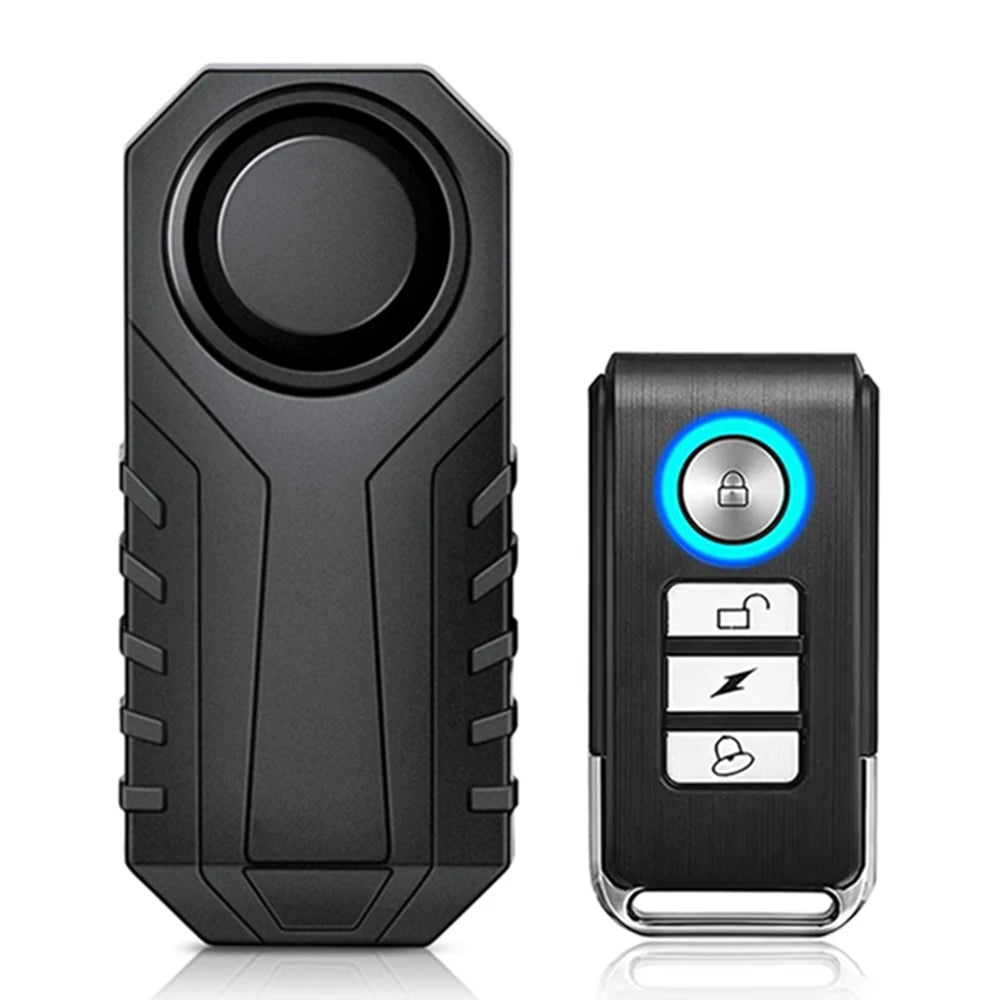 Awapow Bicycle Alarm 113dB Waterproof Motorcycle Security Burglar Wireless Remote Control Electric Scooter Bike Anti theft Alarm