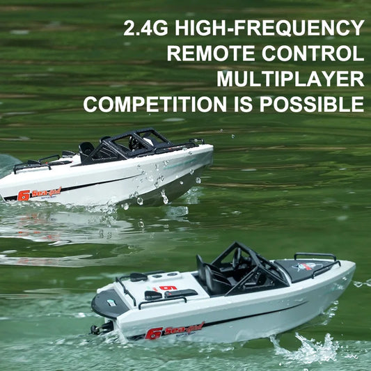 High-Speed Brushless RC Boat Electric Water Racer Remote Control Ship Model 2.4G Frequency New Design Karts Boat Toy