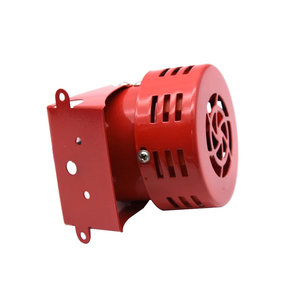 Red Air Raid Siren Horn Alarm 110dB Driven Air Raid Siren Horn Alarm Loud Air Horn for Car Boat Truck Motorcycle Speaker 12 Volt