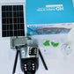 Wireless outdoor solar security camera, 1080P HD night vision 3 lens dual picture, IP65 waterproof, wireless monitor