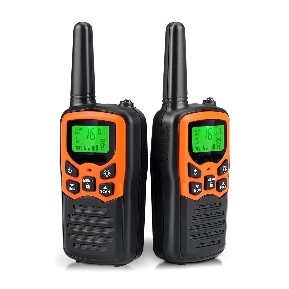 Walkie Talkies Long Range Adults with 22 FRS Channels Family Walkie Talkie with LED Flashlight  LCD for Hiking Camping Trip Walk