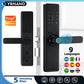9 languages Smart Electronic Door Lock with Biometric Fingerprint  Interface Tuya Wifi Compatible Home Security