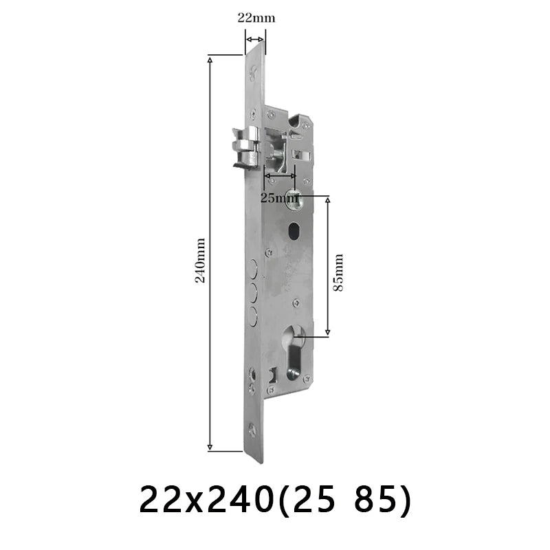 Smart fingerprint lock body special mortise smart lock 5050 125mm-240mm 2585-7085mm 5572 6072 300*6085 lock body