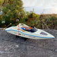 RC Dual-powered Yacht Model 75cm Racing Speedboat Remote Control Electric Racing Boat Model Toy Gift Cruise Ship Finished Model