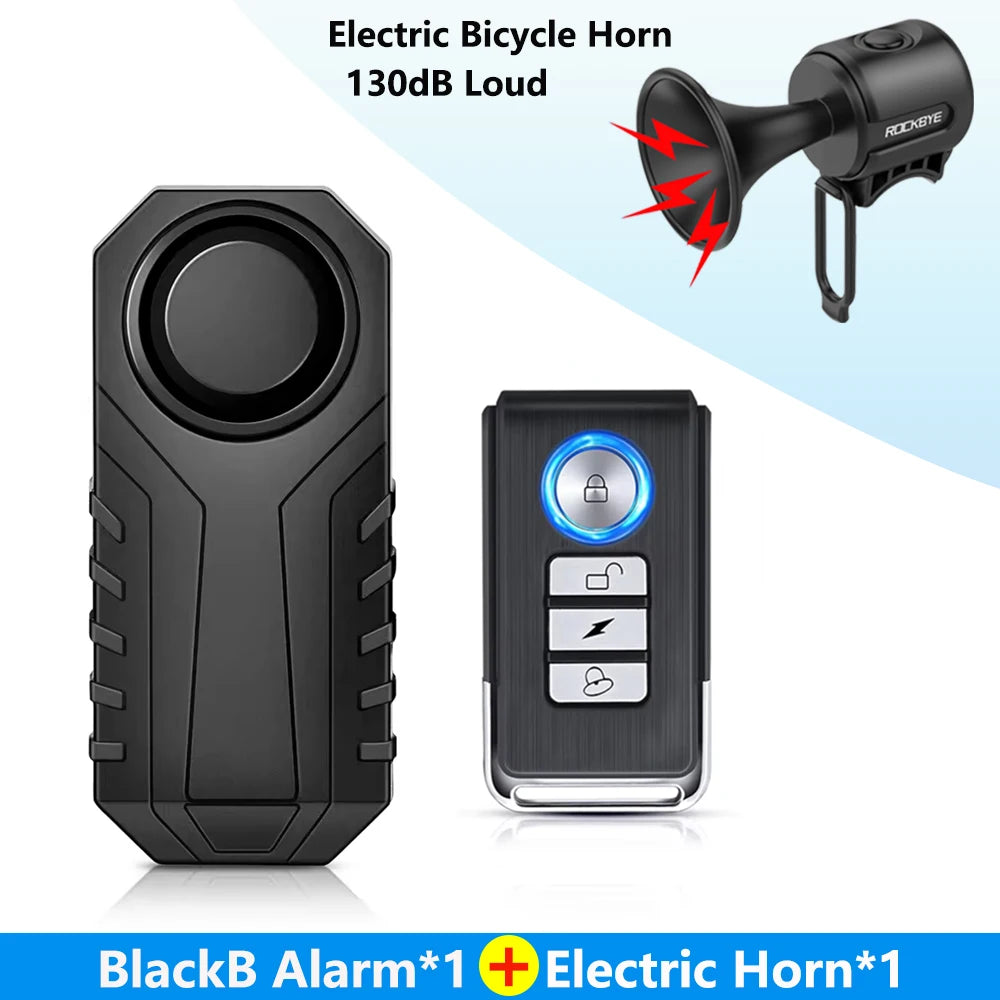 Gadpow Motorcycle Bike Wireless Remote Control Alarm Vibration Sensor 113dB Loud Waterproof Security Alarm