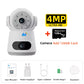 4G Security Camera with SIM Card 8MP 4K Dual Lens Two-Way Audio Indoor Baby Monitor Home CCTV Surveillance Night Vision