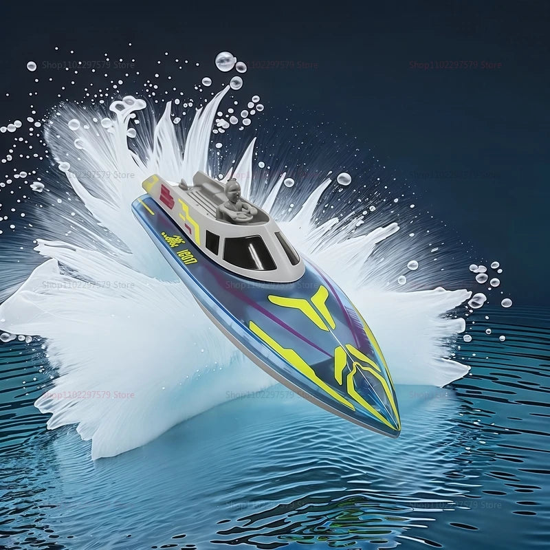 2025 RC Racing Boat 24GHz High Speed Waterproof Electric Remote Control Boat Toys for Boys 14+ Perfect for Indoor Outdoor Toys