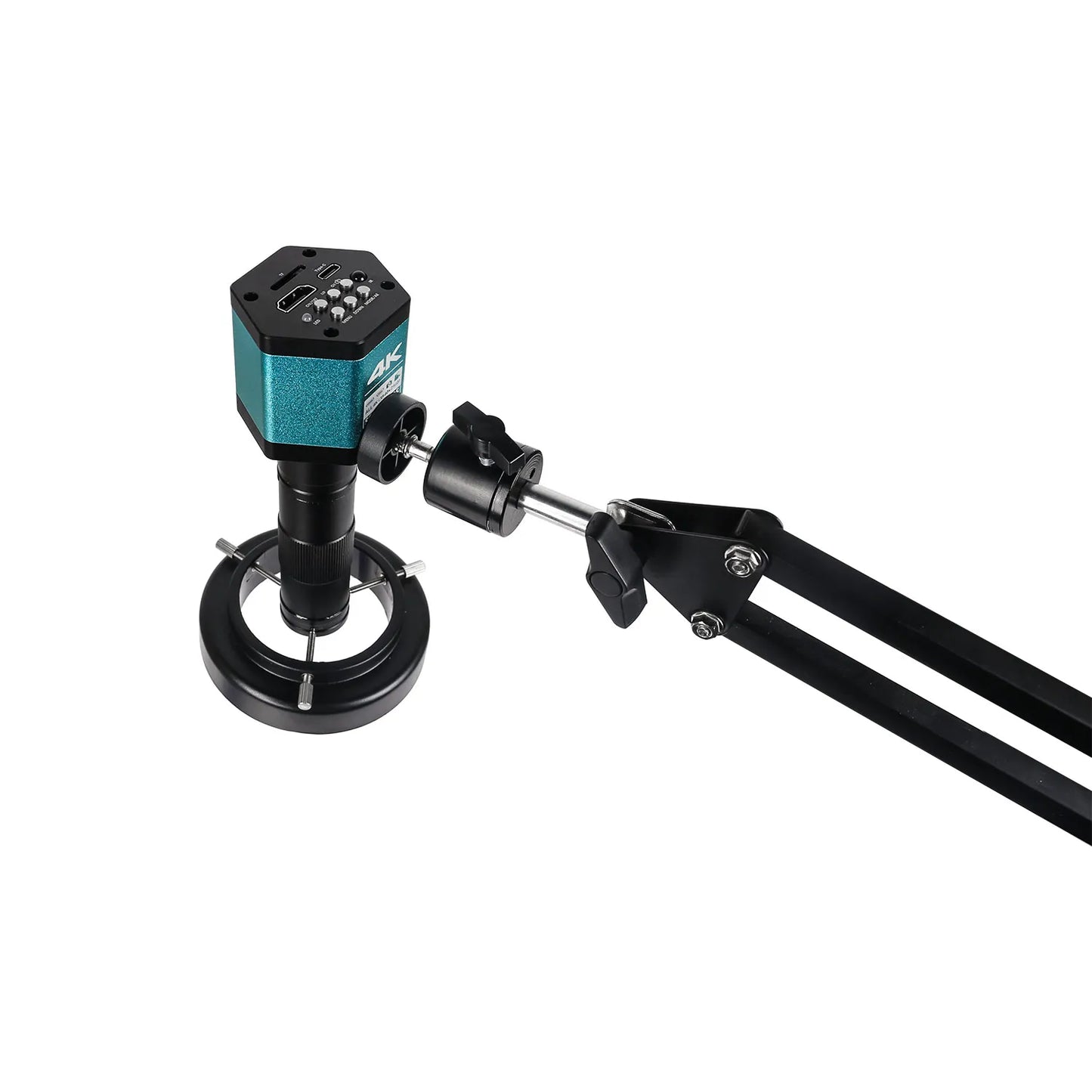 4K Microscope 48MP Digital Microscope For Electronics USB Industrial Cameras HDMI 1-150X Zoom C-Mount Lens Phone Pcb Soldering