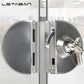 1 Set Double Open Sliding Door Lock Stainless Steel Glass Door Lock with Keys 8-12mm Safety Locks Office Glass Security Hardware