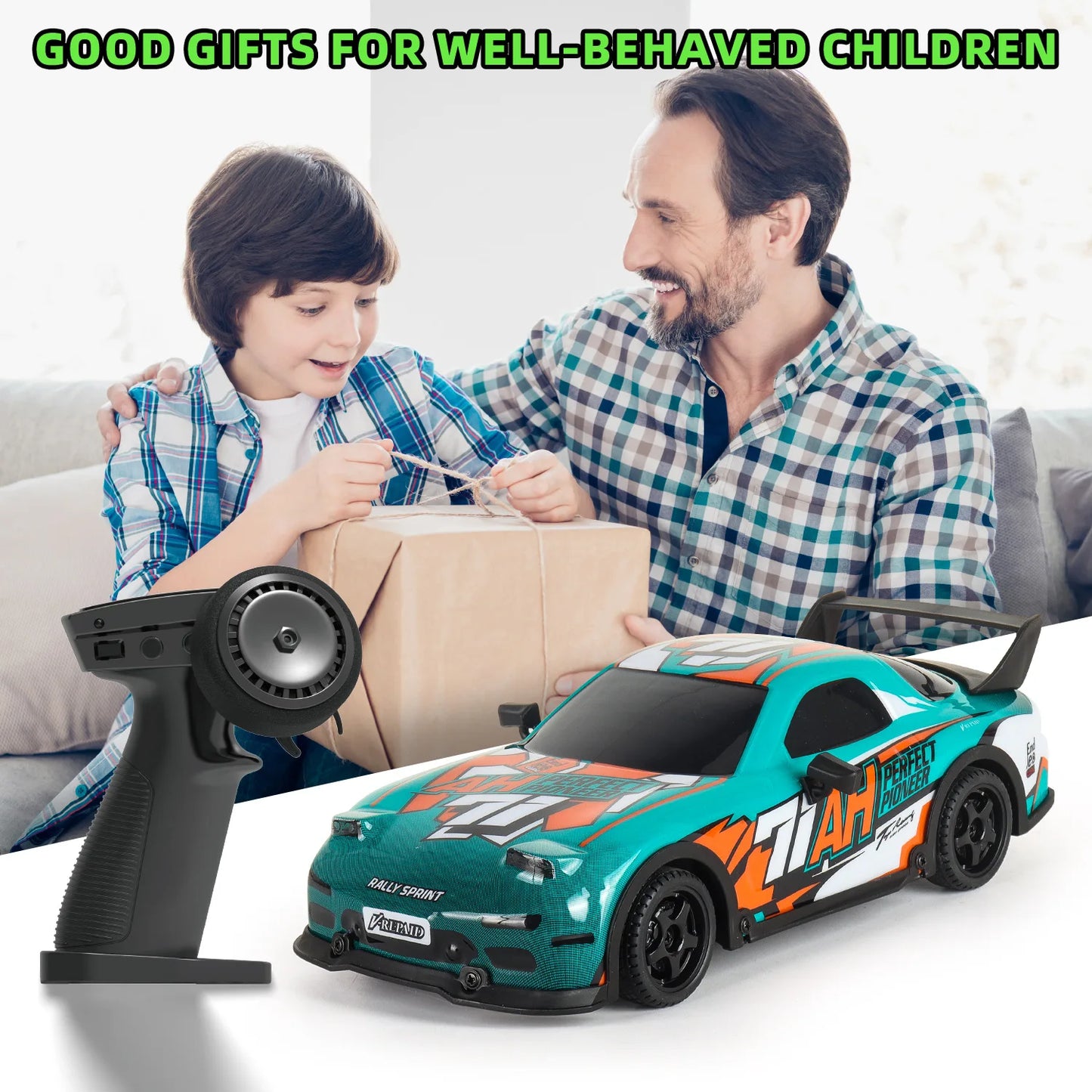 Rc Cars Drift Racing 1:18 High Speed Radio Control Car Remote Control Car 2.4G Wireless Colorful Light Portable Toys for Boys