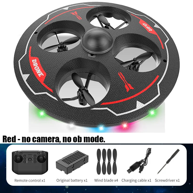Drone with Camera Foam UAV Ufo Intelligent Obstacle Avoidance Aerial Aircraft Mini RC Helicopter Dron Toys for Kids Christmas