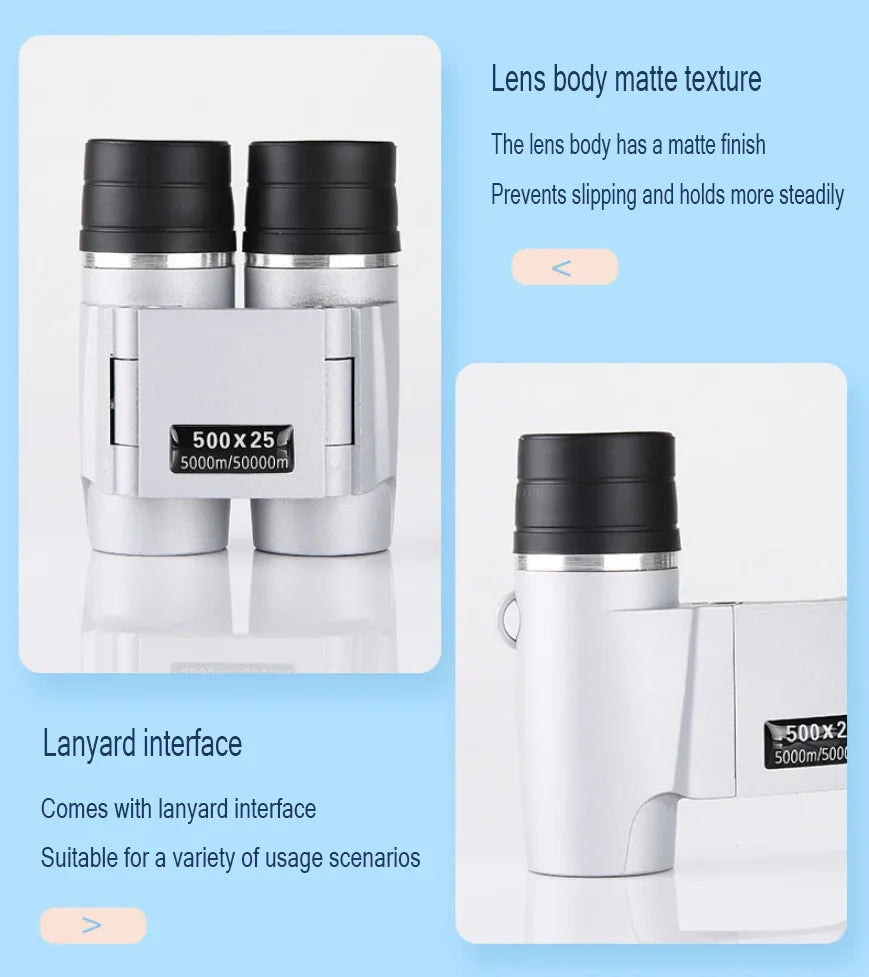 50000M Telescope Auto Focus 500X25 Powerful Binoculars Long Range Professional Mini Portable HD Waterproof Monocular