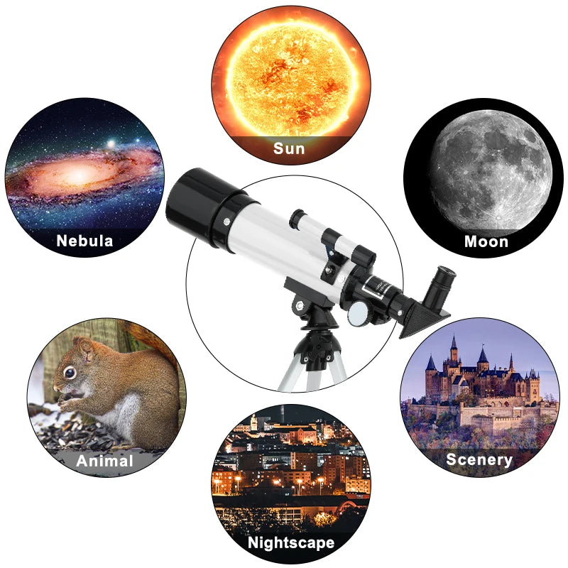 Zoom F36050 astronomical telescope, large aperture, high definition, high magnification, for observing the moon and stars