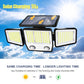 Solar Security Lights Outdoor 236LED Solar Motion Outdoor Lighting 3 Head Wall Lamp Solar Flood Lights Waterproof Garden Door