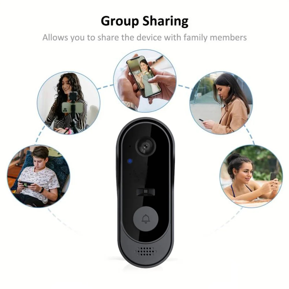 Smart Home DoorBell Night Vision Monitors HD Video Camera WIFI Doorbell Security Waterproof Wireless bell door Intercom for home