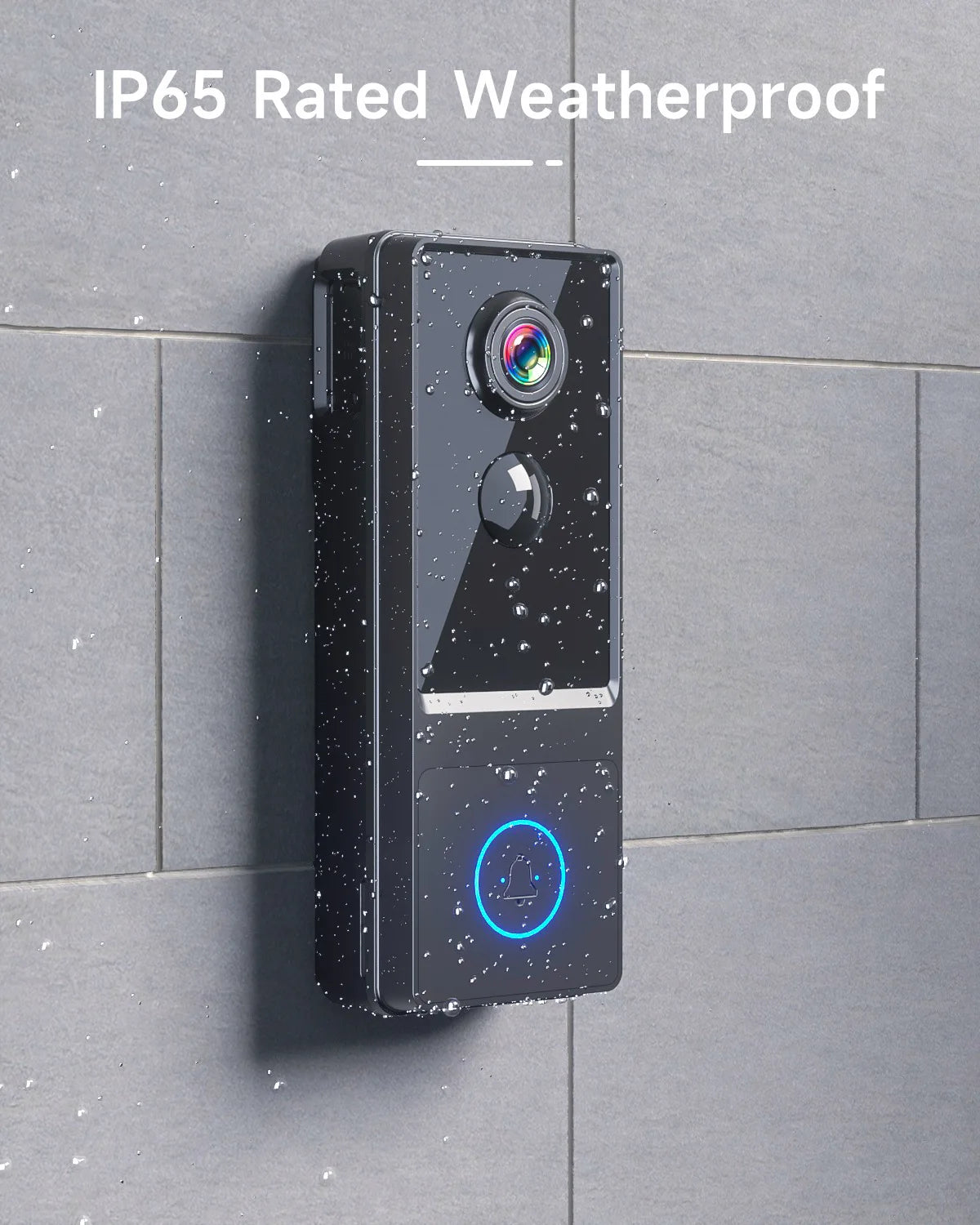 2MP 1080P Wireless WIFI Doorbell With Indoor  Chime 145Degree Wide Angle Video Door Phone Visual Door Peephole Viewer