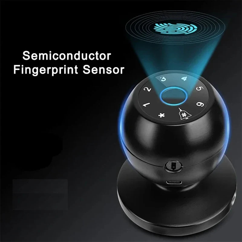 smart home lock frigerprint door lock digital bedroom door lock smart door handle electronic  Keyless Thumbprint Entry tuya