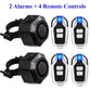 Elecpow Bicycle Alarm Wireless Waterproof Motorcycles Scooter Bike  Anti theft Alarm Security Protection Vibration Burglar Alarm