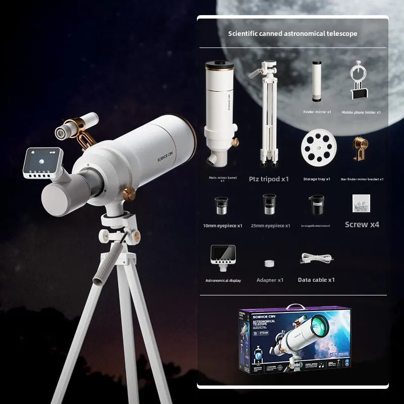 Entry Level Astronomical Telescope for Children Boys with High Magnification and Clear Vision for Star Watching