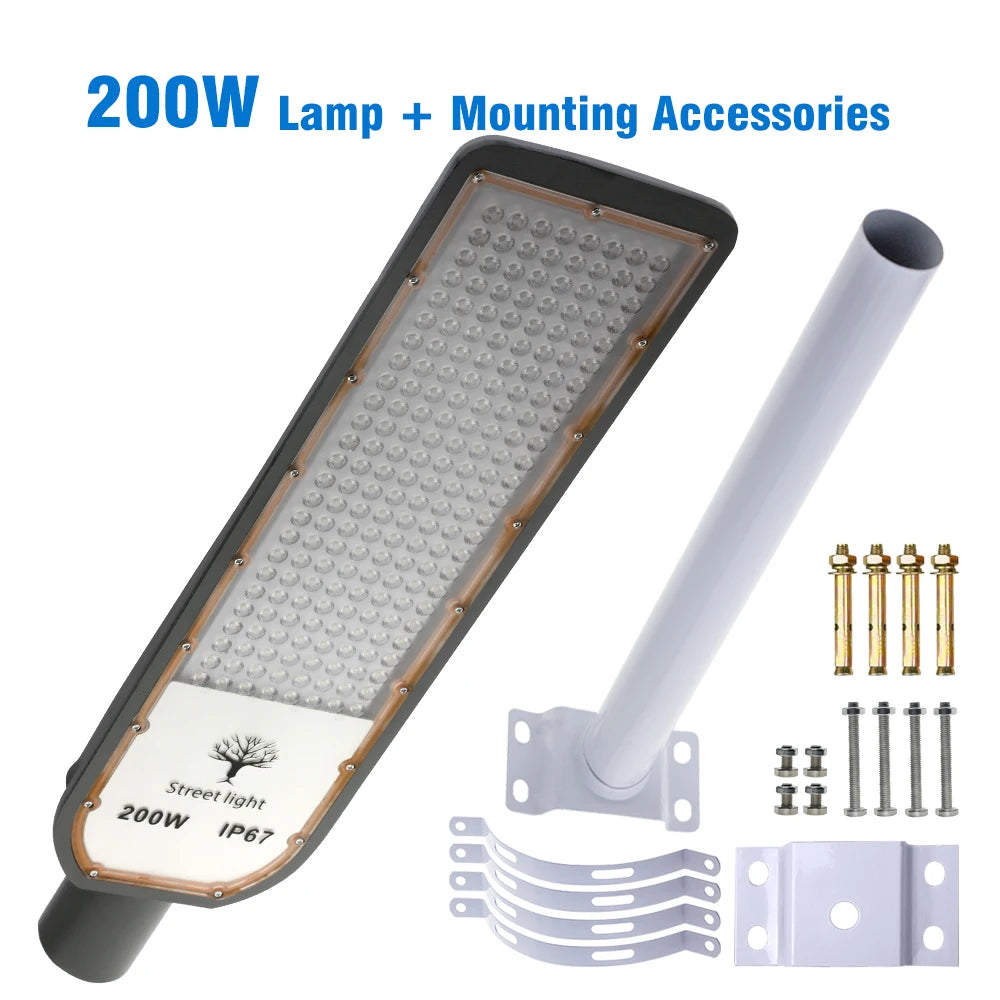 Floodlight IP67 Waterproof LED Street Lights 100W 150W 200W Super Bright Lamp Outdoor Wall Light Security Lighting for Garden