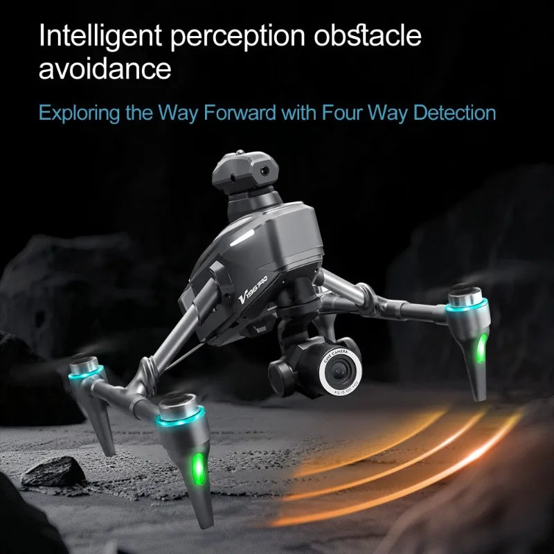 2025 V196 Automatic Obstacle Avoidance Drone 8K HD Camera Aerial Photography WIFI Optical Localization Brushless Drone Gift toys