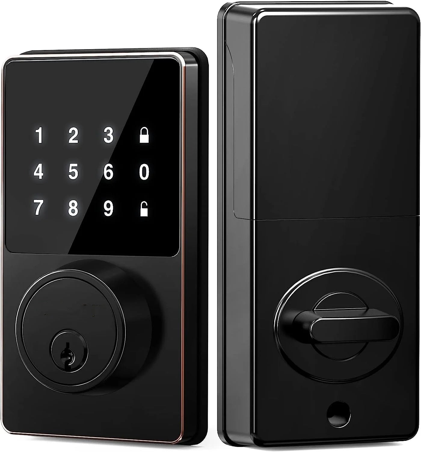 Smart Lock with password, Keyless Entry Door Lock with Touchscreen Keypads, Easy to Install, App Unlock, 50 User Codes