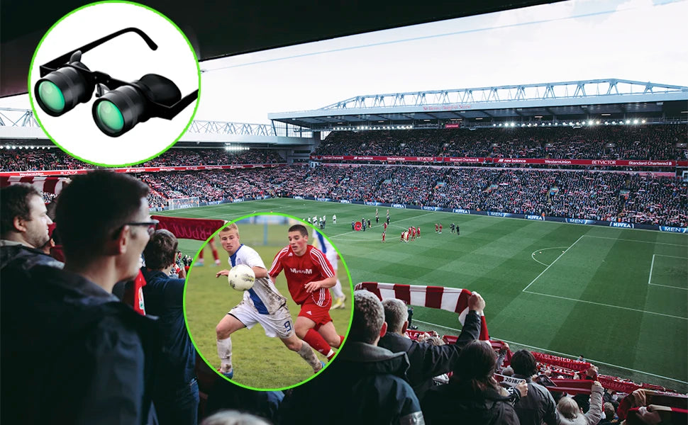 Fishing Binoculars for outdoor bird watching, fishing, sports, theater professional hands-free glasses HD portable telescope