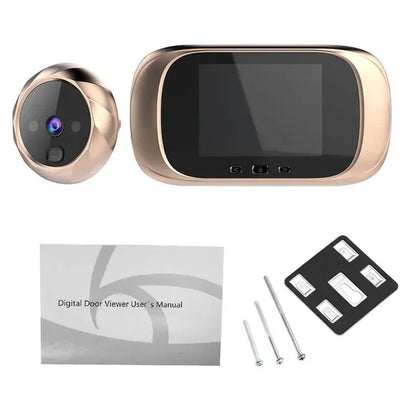 2.8 Inch Video Doorbell Peephole Camera 90 Degrees Doorbell Motion Detection Eye Digital LCD Door Monitoring Electronic Cat Eye