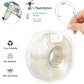 Clear PETG 3D Printer Filament 1.75mm Fast Print Speed High Accuracy ±0.02mm 1kg Transparent Direct Drive Compatible