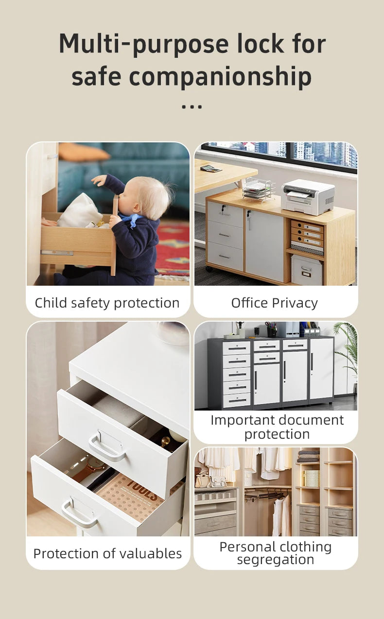 Smart Wood Door Lock Invisible Electronic Lock RFID Card NFC Unlock Keyless Mailbox Cabinet Locker Furniture Drawer Smart Locks