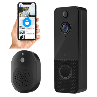 Video Doorbell Camera 2-Way Audio Doorbell with Camera PIR Motion Detection for Home Office